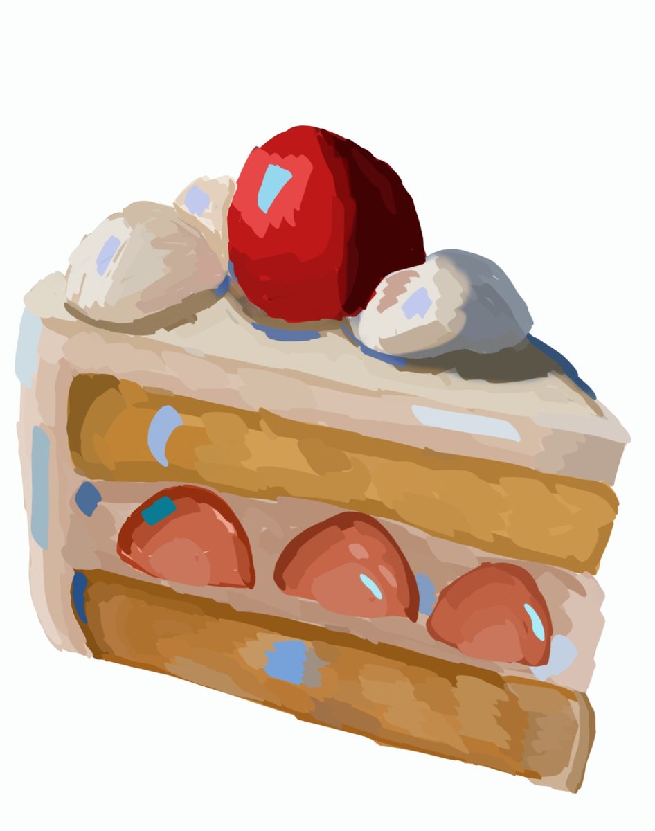 strawberry cake illustration <3