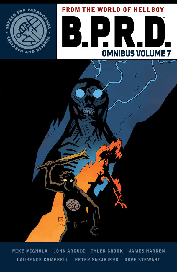 Out this week is B.P.R.D. Omnibus Volume 7! The B.P.R.D. fight to protect the world from the rise of the monstrous Ogdru Hem--details: bit.ly/3PDMtNm By @artofmmignola, John Arcudi, @getcampbell, @PeterSnejbjerg, @JamesHarren1, Tyler Crook, Clem Robins and ​​@Dragonmnky