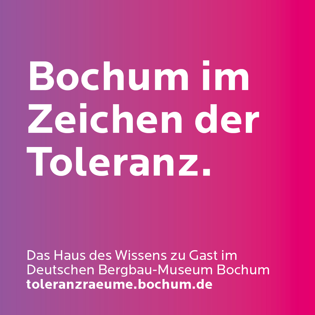 dbmbochum's tweet photo. Ab nächster Woche sind die #ToleranzRäume auf dem #Europaplatz zu sehen. Begleitet wird die #Ausstellung von einem vielfältigen #Veranstaltungsprogramm, gemeinsam entwickelt vom Haus des Wissens & dem @dbmbochum: https://t.co/x9LqpyPZaN
Gefördert vom @BMI_Bund.
#DBMBo https://t.co/fLuFHSE2gO