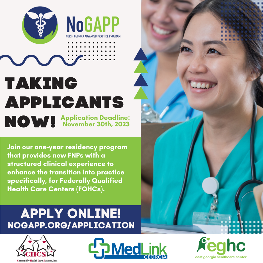 no_gapp's tweet photo. Attention all nurse practitioners! Applications are now open for our North Georgia Advanced Practice Program (NoGAPP) Residency. https://t.co/dxhqmVvjkk