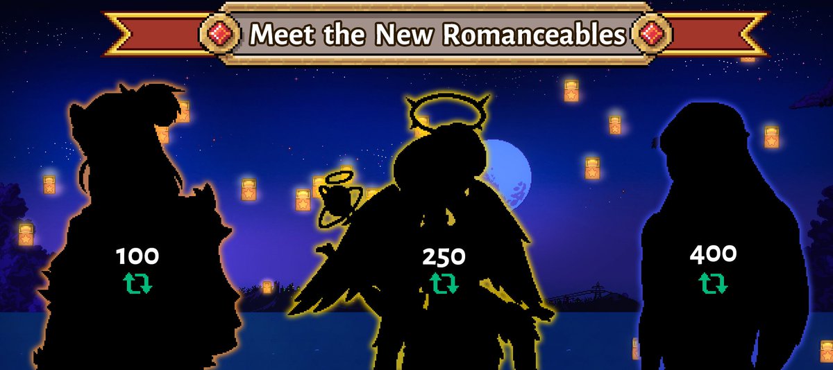 🌱RETWEET TO UNLOCK!🌱 

We're kicking off October with another Romanceables Reveal!

Reach the Retweet goal before the patch drops to get a first look at the new romanceable characters coming in Patch 1.3! ❤️

Any guesses? 👀