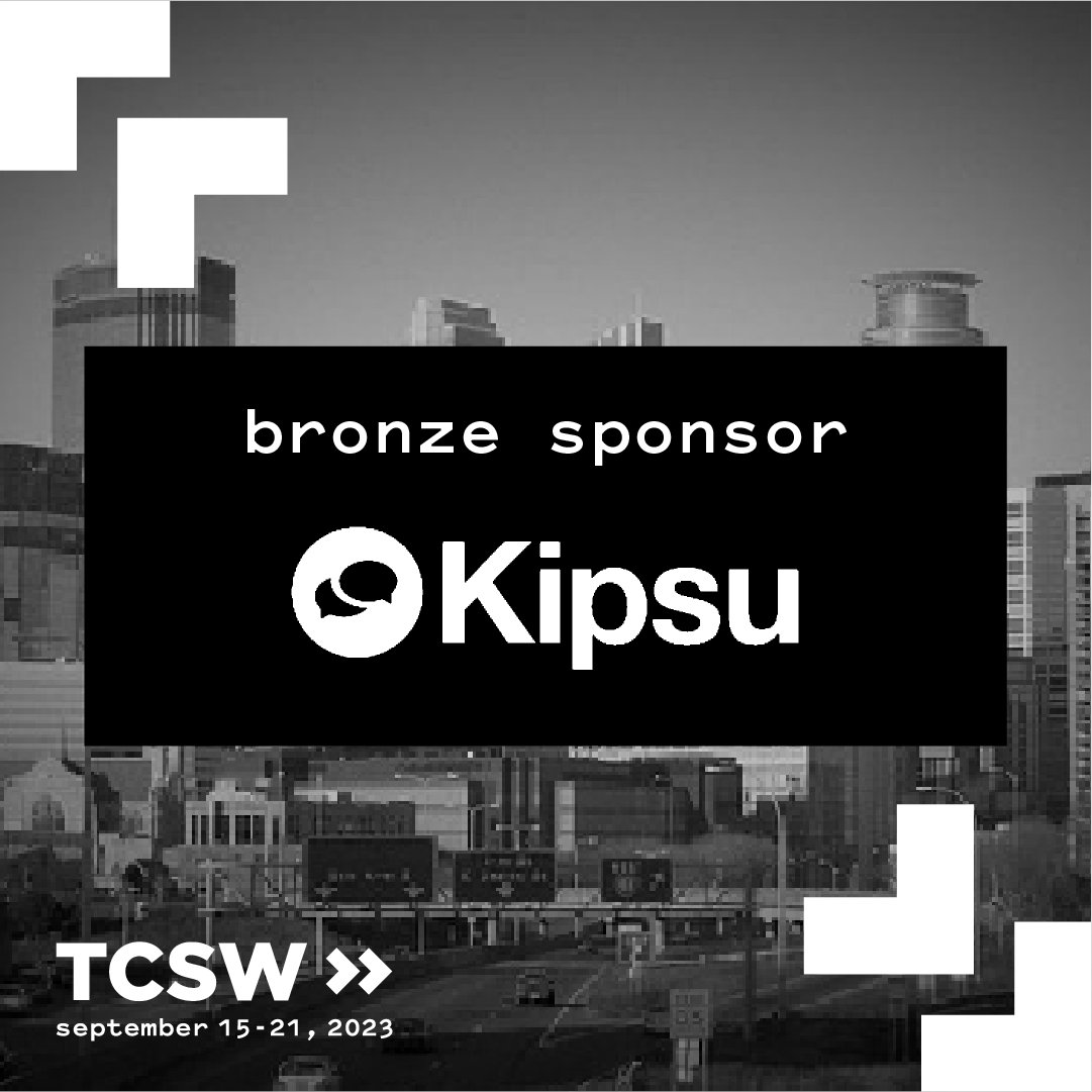 Thank you to Twin Cities Startup Week 2023 Bronze Sponsor <a href="/KipsuExperience/">Kipsu</a> for helping champion the Minnesota startup community! #TCSW2023