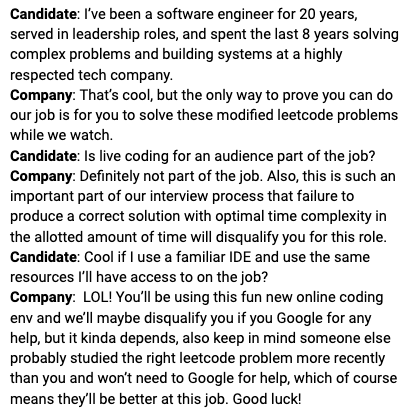 tanzlaff's tweet photo. There is no perfect way to interview, but the process feels a bit ridiculous at times. Anyone out there have good/bad experiences to share? https://t.co/M5t9X8DPuY