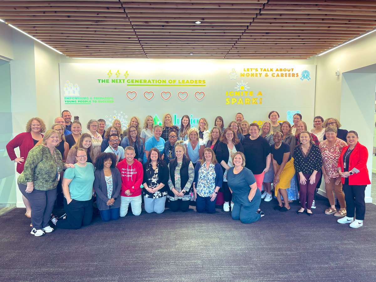 drjoshuasnyder's tweet photo. You want to see dedicated professionals? Look no further than this photo of @kckschools EC-5 ICs. The intentional work they lead makes me so proud! 1% better is the main focus of our team! #BetterEveryDay @daniralflores @ms_jrodriguez https://t.co/nbC8FaPNIs
