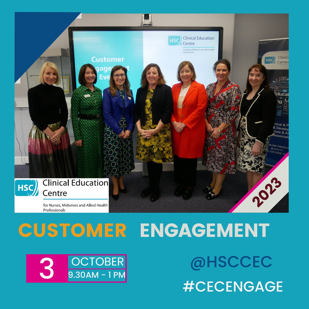 @HSCCEC were very pleased to welcome the Chief Nursing Officer, Maria McIlgorm and Department of Health Colleagues to our Customer Engagement Event today. @CNO_NI, #cecengage, @BSO_NI.