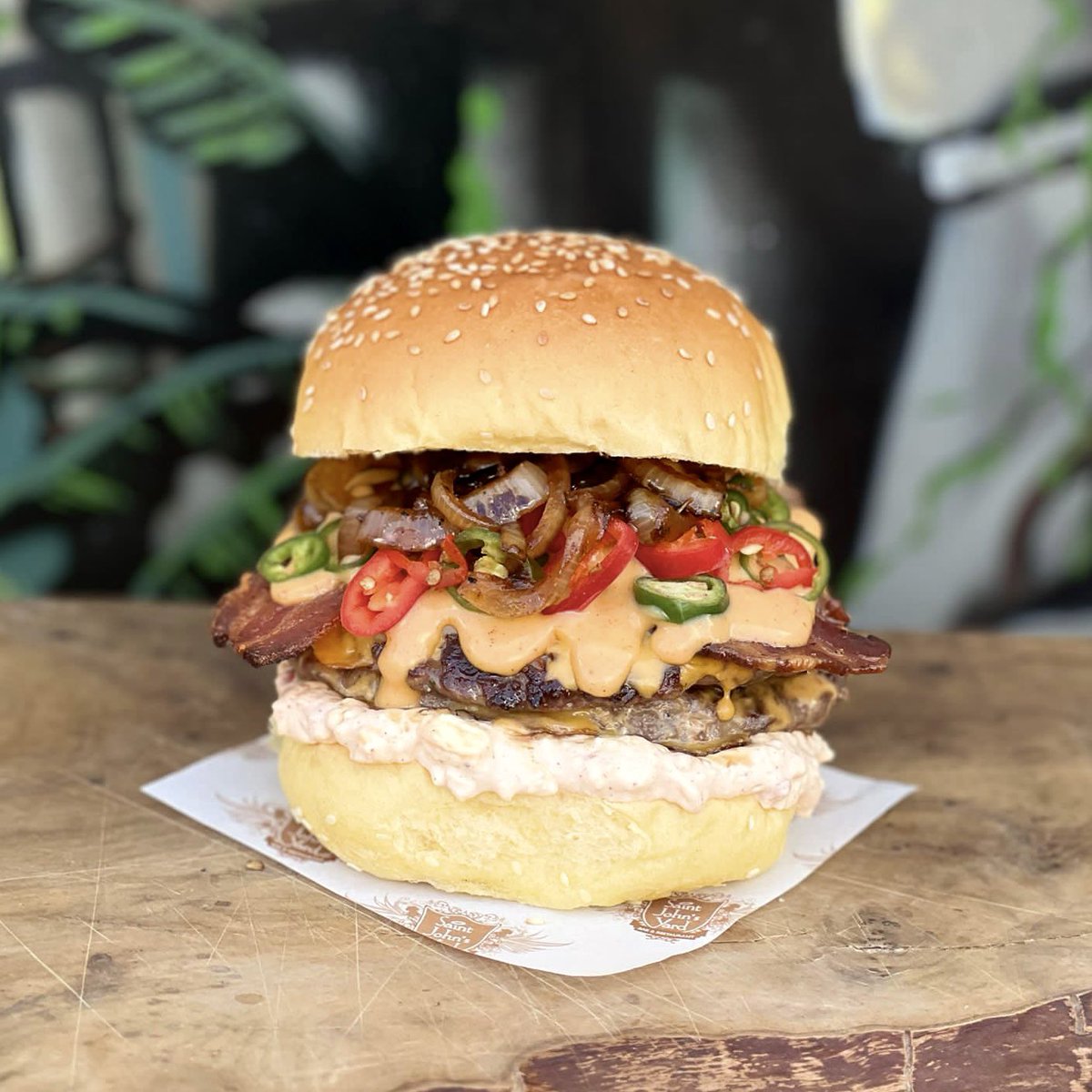 Our October Burgasm has arrived…
Fly, Eagles Fly - Double beef patty, pimento cheese, double American cheese, oak smoked bacon, red and green chillies and topped with our homemade cheese whizz! This is available for ONE MONTH ONLY! So get down here and try it out!
