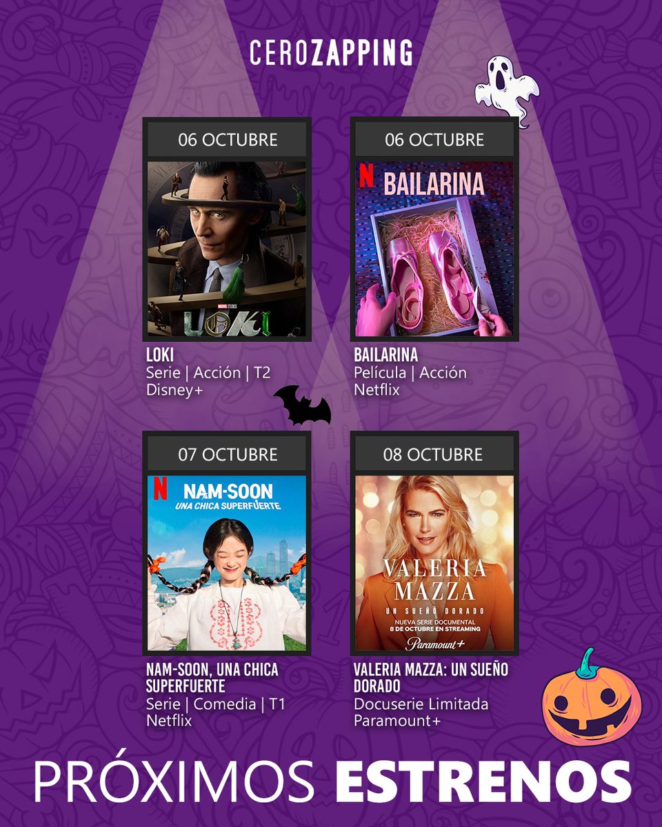 CeroZapping's tweet photo. Lo nuevo en la primera semana del mes del terror 

#CeroZapping 🎃🍿 https://t.co/oJO1cv2lWR