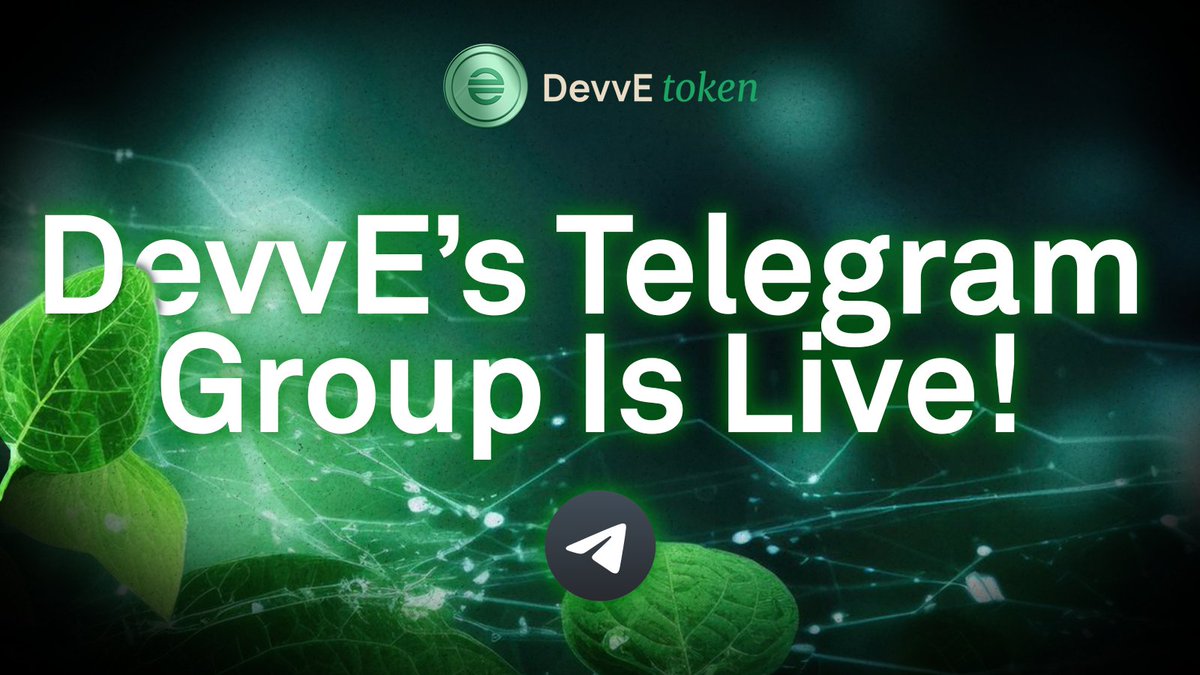 First there was crypto. Now there’s Crypto 2.0!   

Enjoy close-to-instant transactions and spend less of your assets with the most affordable fees in the industry.   

Experience the next step in crypto! Join our Telegram and see for yourself: t.me/DevveOfficial