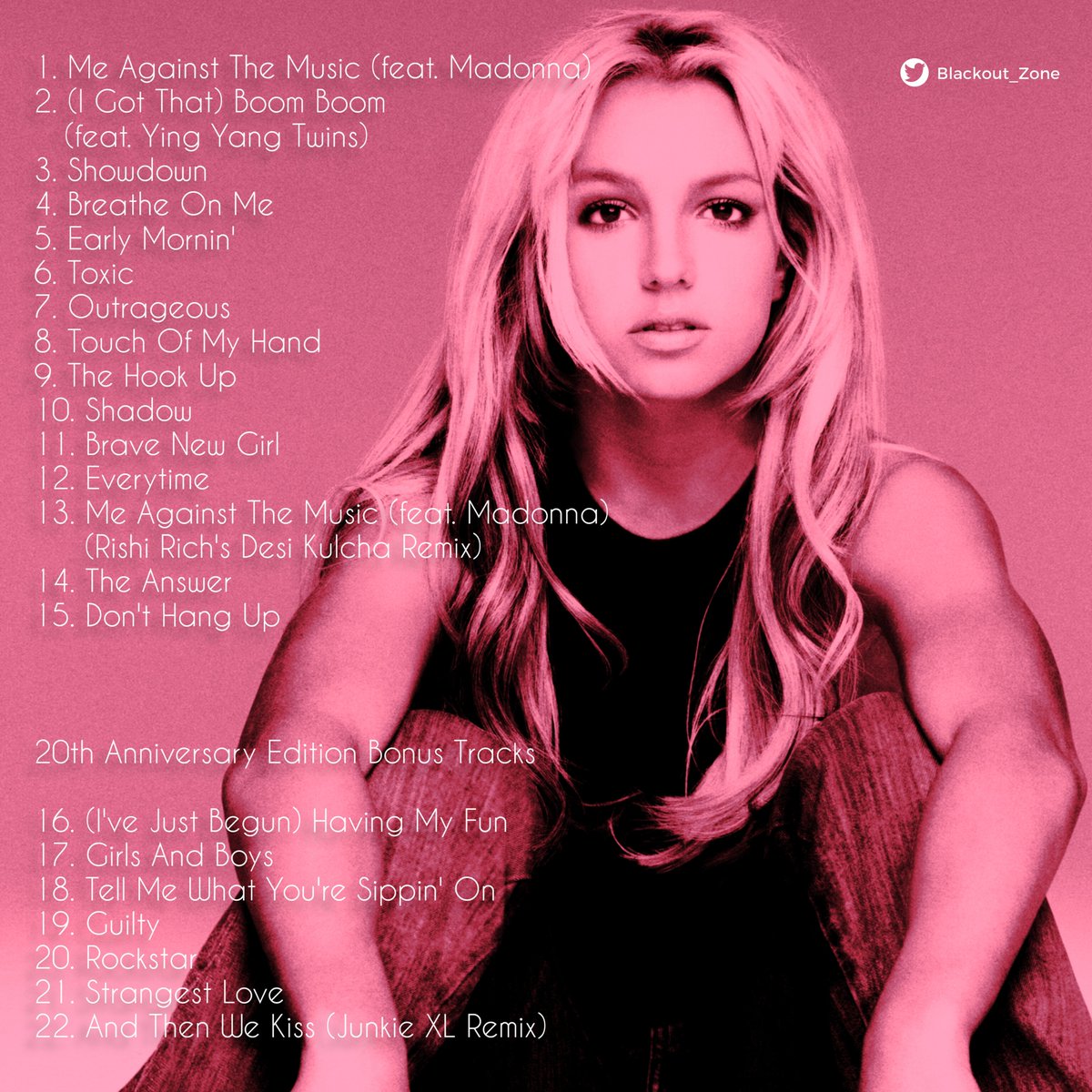 Blackout_Zone's tweet photo. In The Zone (20th Anniversary Edition) album concept https://t.co/N6EU8VpAth