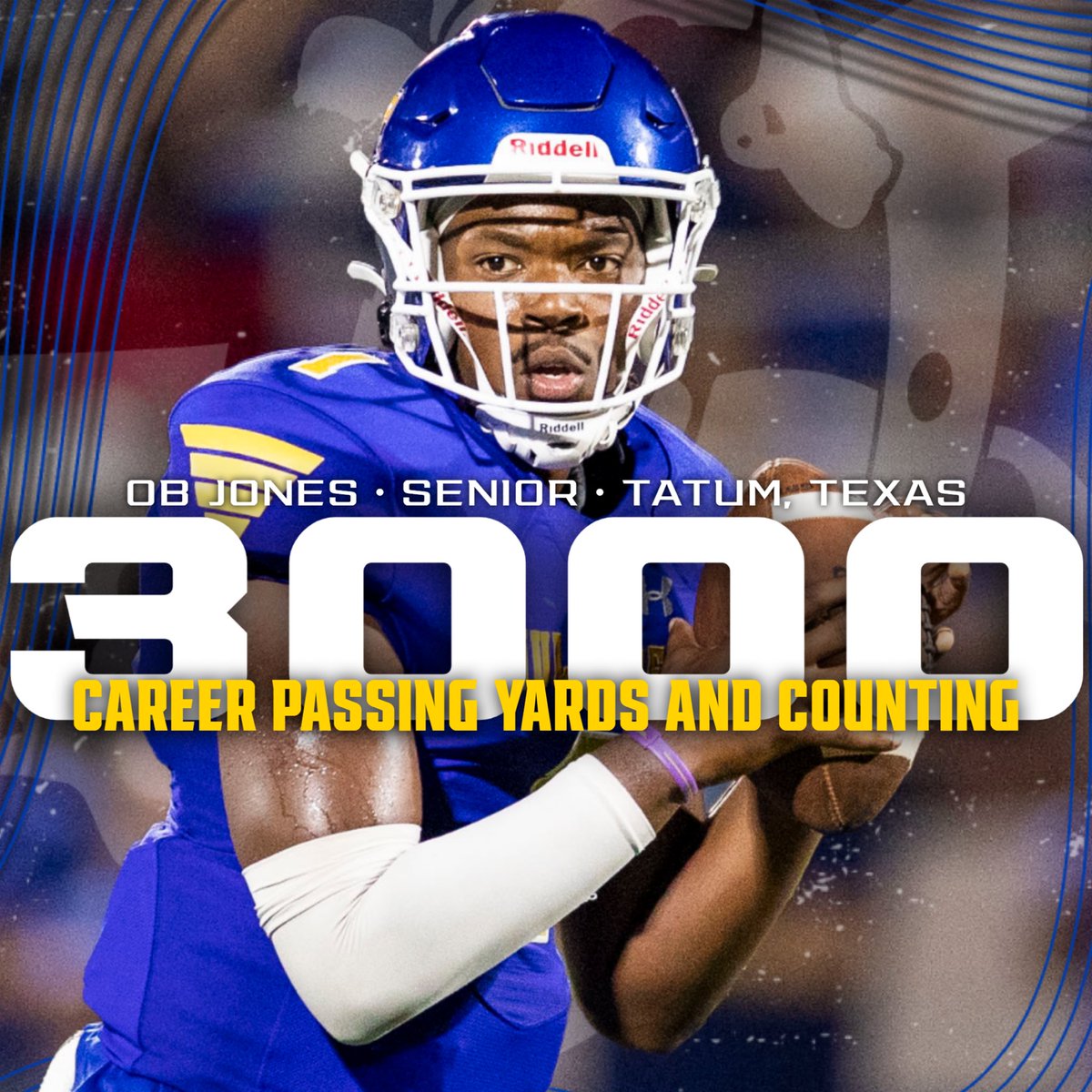 3️⃣,0️⃣0️⃣0️⃣➕ through the air and still going💪

👏 Congrats to senior QB OB Jones who became the tenth quarterback in SAU FB history to reach 3️⃣K passing💥

💡Of the ten, the Tatum, Texas native is one of just two with 1️⃣,4️⃣0️⃣0️⃣➕ career rushing yards💥

#GoMuleriders #LetsRide