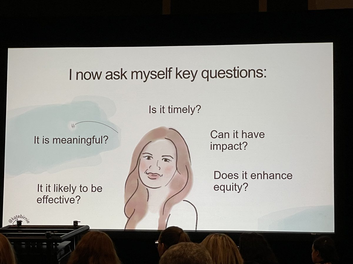Standing ovation during @katebirnie Early Career Award Lecture. Humble, respectful and keen to make an impact. #ISPP2023 #rockstaroftomorrow Check the amazing five questions she ask herself before engaging in new projects. Food for thought.