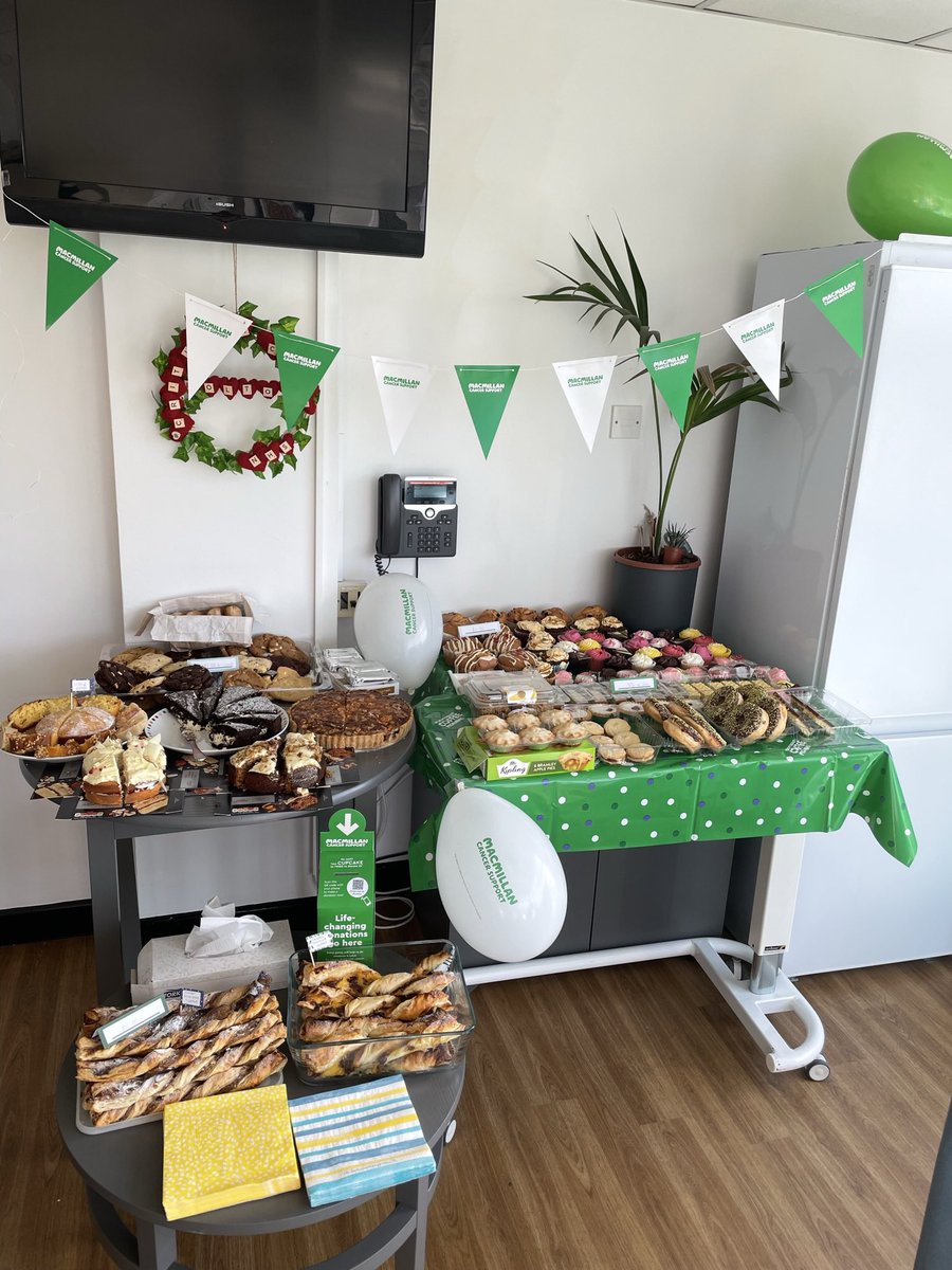 RBHCCUEducation's tweet photo. Bolton Critical Care Unit raised £398 for @macmillancancer last Friday after a great coffee morning bake sale! Thanks to all who baked, got involved and donated 💚👏🏼 https://t.co/MthtSpCl7Q