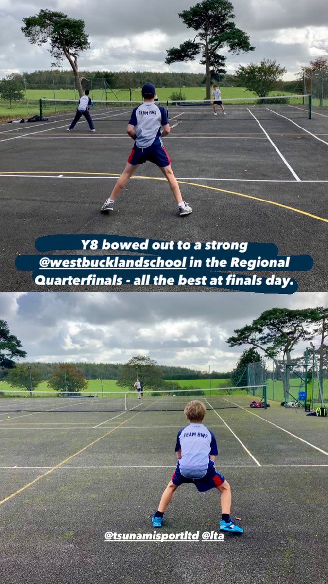 Tough day at the office for our <a href="/BWordsworths/">Bishop Wordsworth's</a> U13 tennis team, who came back in the latter game, but had too much to do. Bowing out in the Regional Quarterfinals to a strong <a href="/WestBuckland/">West Buckland School</a> side. All the best on finals day. <a href="/the_LTA/">LTA</a> #schoolstennis
