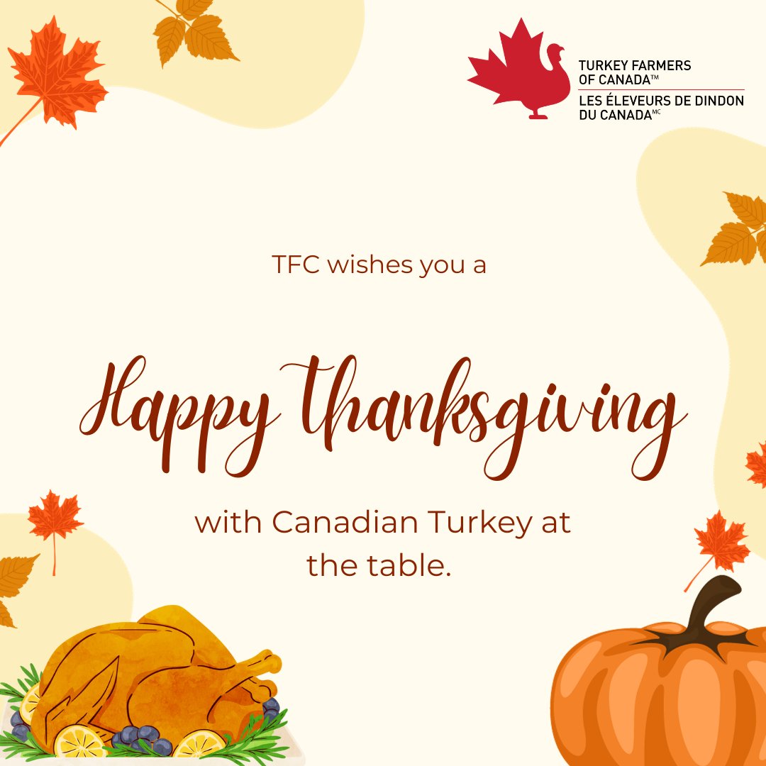 Warm wishes from the farm to the table, celebrate your holiday tradition with Canadian Turkey. #Thanksgiving #turkey #CdnTurkey