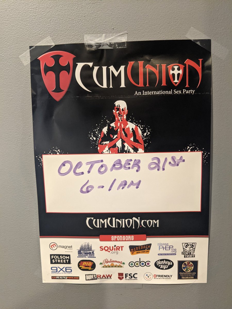 redgymmensclub's tweet photo. Is Official!!
Hey Upstate/Central New York. Be ready for our next #CumUnionParty 💦
on October, Saturday 21st. 2023
@Nabaconference @SquirtOrg @CumUnion @FleshbotGay #cumunion #sexparty #gymshowers #steamroom #nakedmen https://t.co/6kb2zHqknM