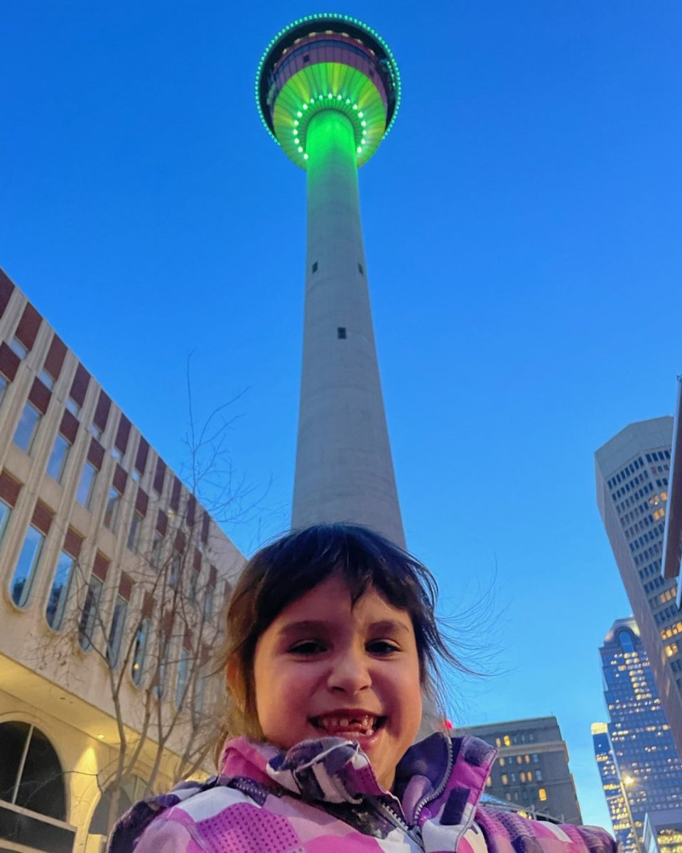 CPKidsandFamily's tweet photo. October 6 is World Cerebral Palsy Day!

Celebrate with people across the world through green events, wearing green, decorating with green, and checking out the @CalgaryTower this Friday night to view the green lights in solidarity for World CP Day. 💚

#WorldCPDay https://t.co/OshvhQL7fF
