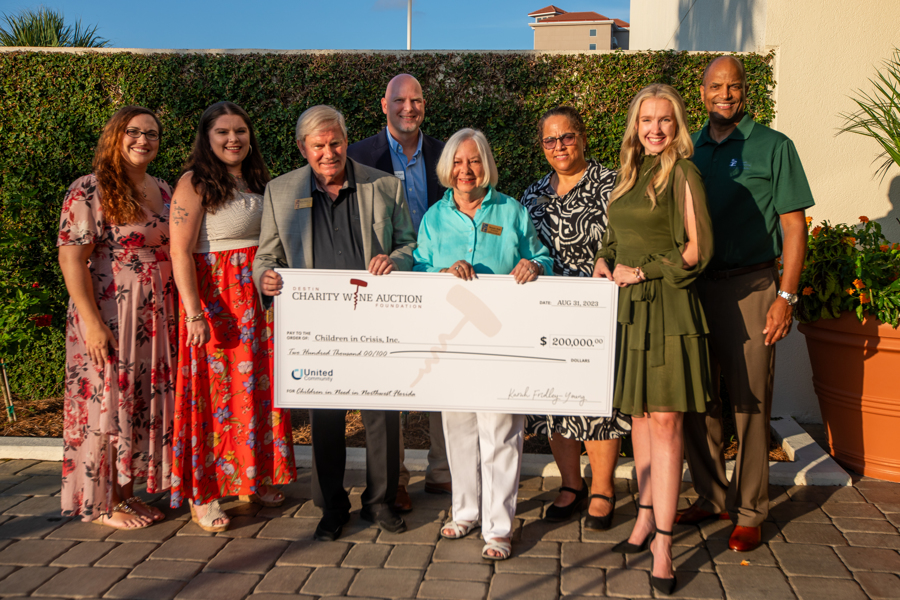 CICkids's tweet photo. CIC extends a HUGE thank you to the Destin Charity Wine Auction Foundation for the gift of $200,000 to help provide a home and care for the foster children at The Children's Neighborhood!! https://t.co/83sKAEPi7i