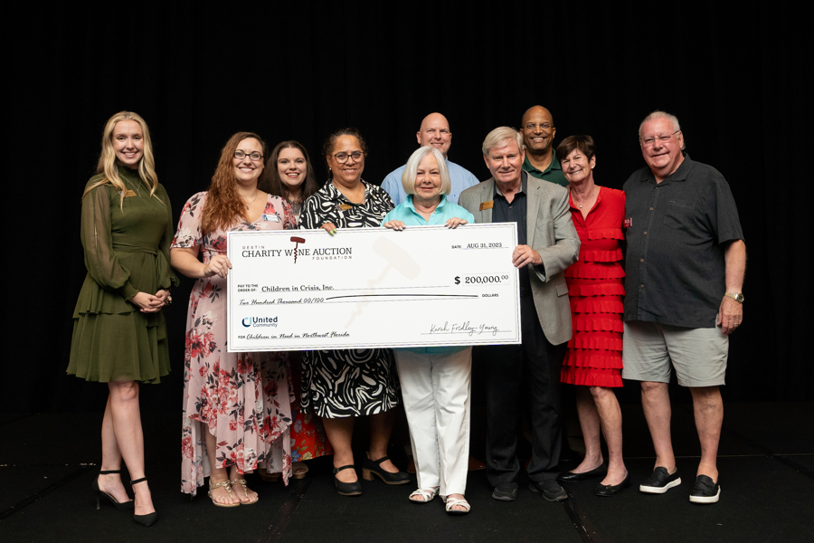 CICkids's tweet photo. CIC extends a HUGE thank you to the Destin Charity Wine Auction Foundation for the gift of $200,000 to help provide a home and care for the foster children at The Children's Neighborhood!! https://t.co/83sKAEPi7i