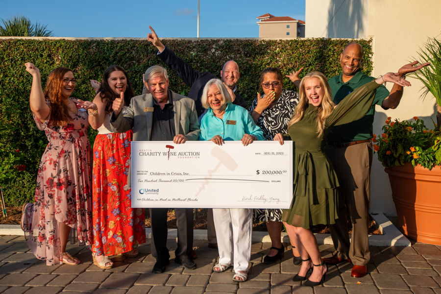 CICkids's tweet photo. CIC extends a HUGE thank you to the Destin Charity Wine Auction Foundation for the gift of $200,000 to help provide a home and care for the foster children at The Children's Neighborhood!! https://t.co/83sKAEPi7i