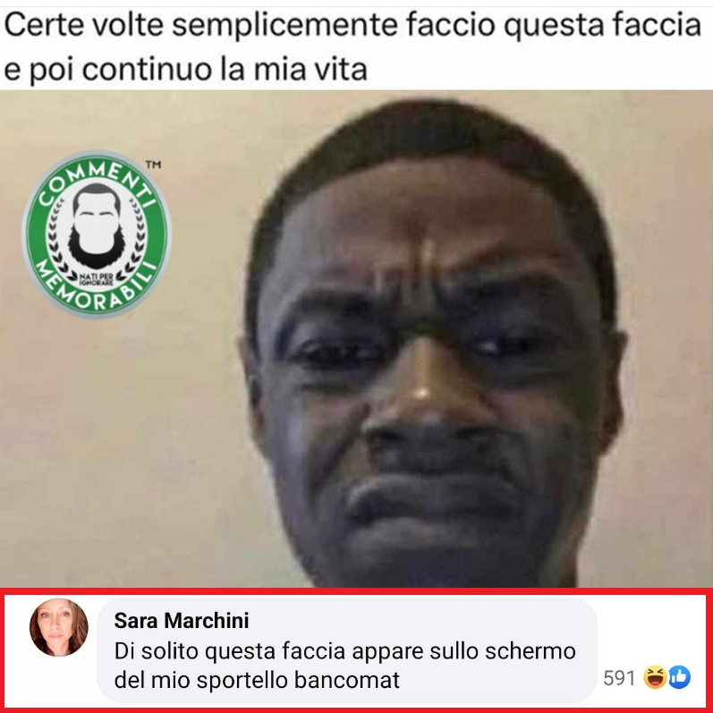 CM_Memorabili's tweet photo. Conta come almeno tre sedute di psicoterapia. #commentimemorabili #espressioni #ammettetelo https://t.co/u8IGVfig1f