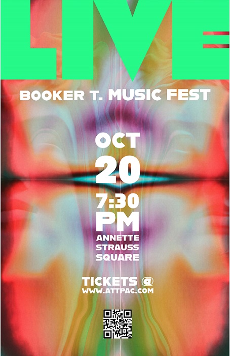 𝐁𝐎𝐎𝐊𝐄𝐑 𝐓 𝐋𝐈𝐕𝐄 𝐌𝐮𝐬𝐢𝐜 𝐅𝐞𝐬𝐭! Fri, Oct 20 @ 7:30PM | Annette Strauss Square <a href="/ATTPAC/">AT&T Performing Arts</a> featuring current students &amp; some of the legendary BTW Alumni. 
Food, beverages, merch tents, local+Booker T. crafts artisans selling their work. Tickets on 𝐄𝐯𝐞𝐧𝐭𝐛𝐫𝐢𝐭𝐞!