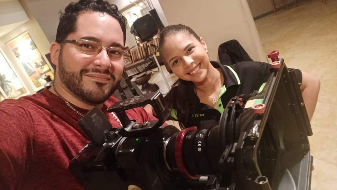 BBEcorp's tweet photo. #ThrowbackTuesday nuestra CEO, Ivelisse Torres y nuestro VP, Fer Febles hace algunos ayeres! #film #ErikaLaSeriePR https://t.co/4FZQyXxwcB