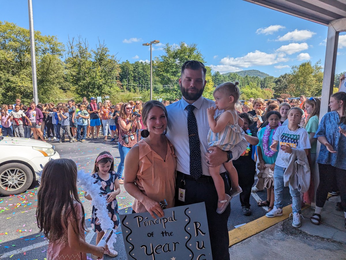 SuperTCS's tweet photo. Personal privilege. I am a very proud dad! John McDaris, Henderson County Public Schools principal of the year! https://t.co/Rq9qR1qtPi