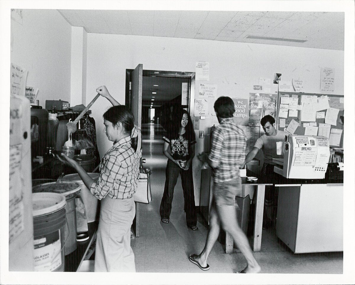 Students <a href="/binghamtonu/">Binghamton University</a> have always done more than study hard. Here are students in the Fall of 1978 running the food co-op.

#ArchivesU
#ArchivesHashtagParty