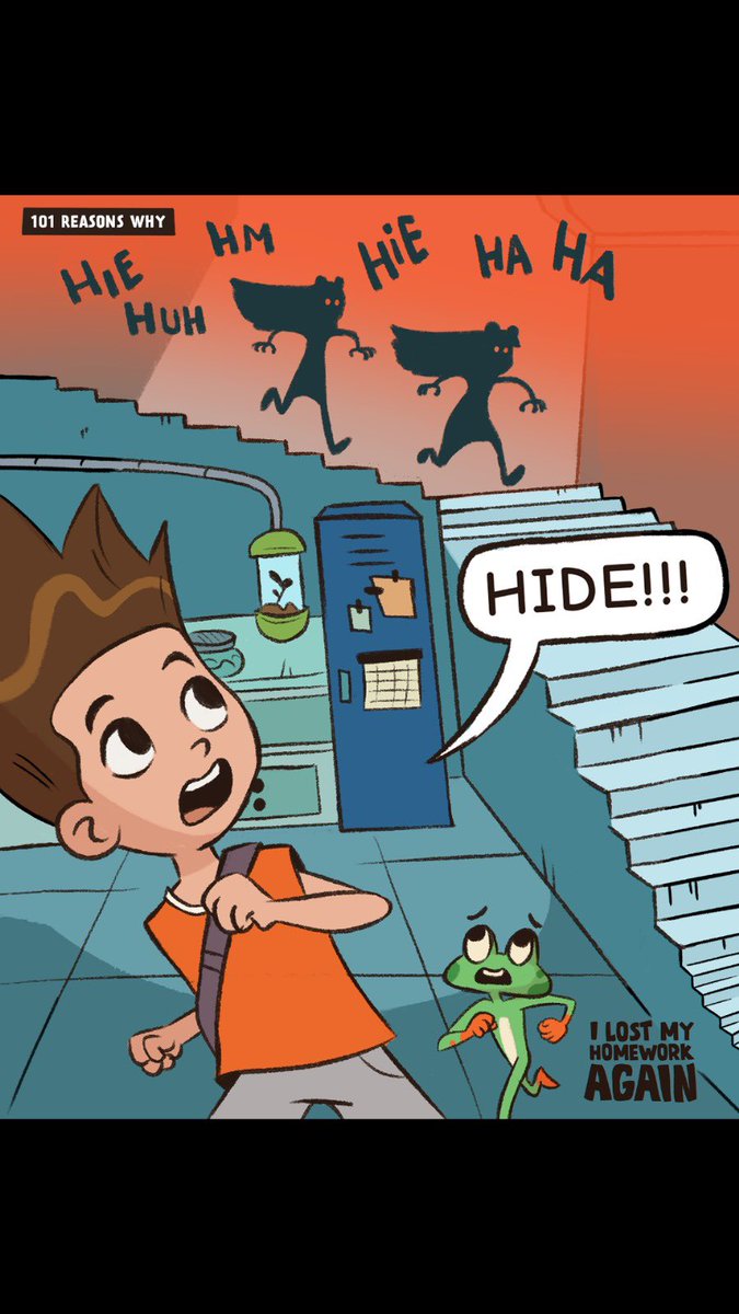 Evil science can get a little rowdy sometimes! 🧪💥

#101RWhy #101ReasonsWhy
#KidsGraphicNovel #MadScientistAdventures #MomsForComics #DannyAndYokono #KickstarterKids #sisters