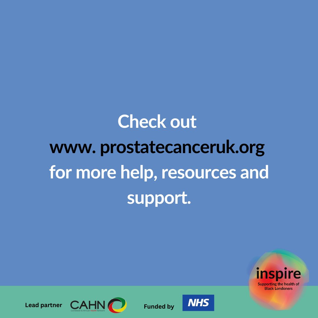 #ProstateCancer affects 1 in 4 Black men. Get to know the signs, symptoms, and support available. @prostatecancerUK have a 30-second risk checker, know yours and encourage the Black men in your life to find out theirs. More info: nhs.uk/conditions/pro… #LDNInspire #BHM