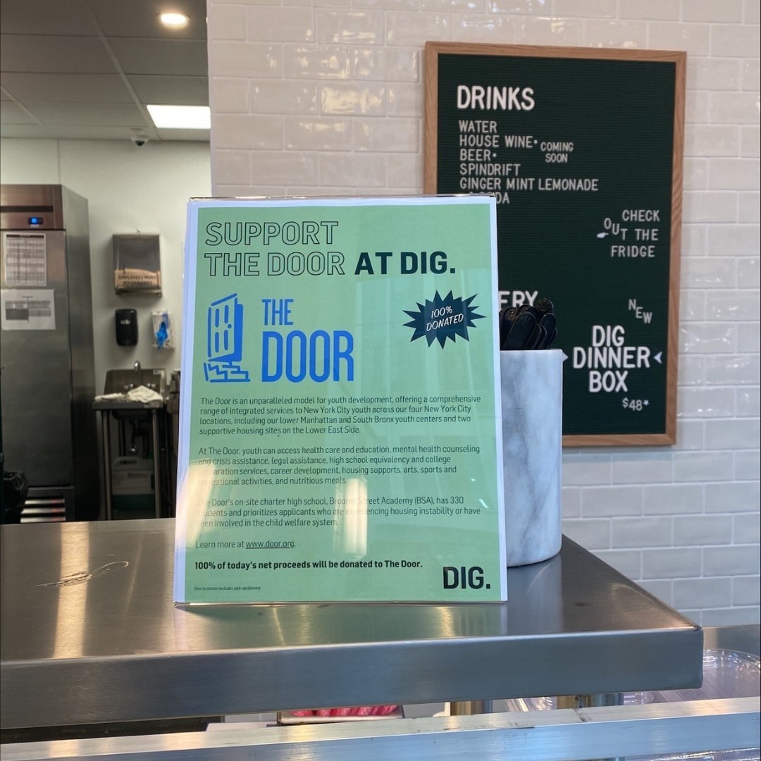 Door_NYC's tweet image. Thanks to our partner DIG for supporting The Door during their grand opening at City Point in Brooklyn last week! 100% of the proceeds benefit The Door's programs and services.

To learn more about how you can partner with us, visit door.org/donate #DoorNYC #DigInn
