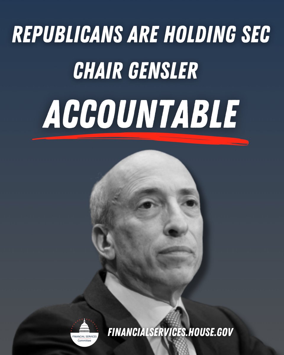 REMINDER as Sam Bankman-Fried's trial begins today:

<a href="/GaryGensler/">Gary Gensler</a> refuses to be transparent with the public and Congress about @SECgov's relationship and dealings with FTX and SBF.

The Committee's investigation is ongoing and accountability is coming.
