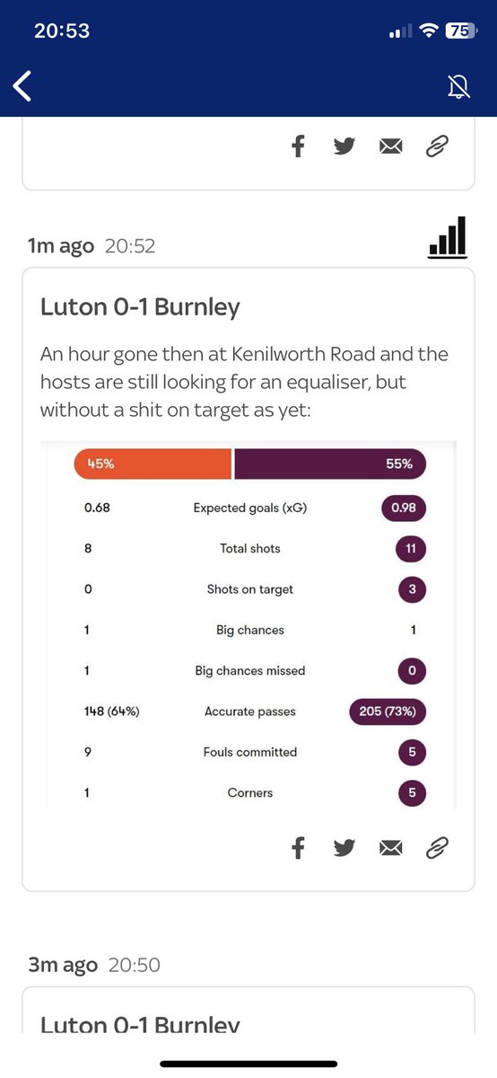 Whoops <a href="/SkySportsPL/">Sky Sports Premier League</a> <a href="/SkySportsNews/">Sky Sports News</a> <a href="/SkyFootball/">Sky Sports Football</a> 

Are <a href="/LutonTown/">Luton Town FC</a> constipated in their match at home to <a href="/BurnleyOfficial/">Burnley FC</a>!?

#poo 💩