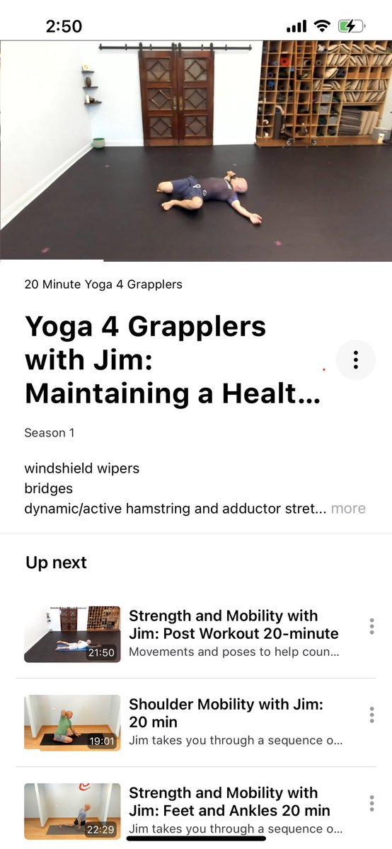 grapplingyogi's tweet photo. We have a section on our app called Yoga 4 Grapplers. This class focuses on maintaining a healthy low back. https://t.co/0buermhrk9 https://t.co/ehhzlYDZNs
