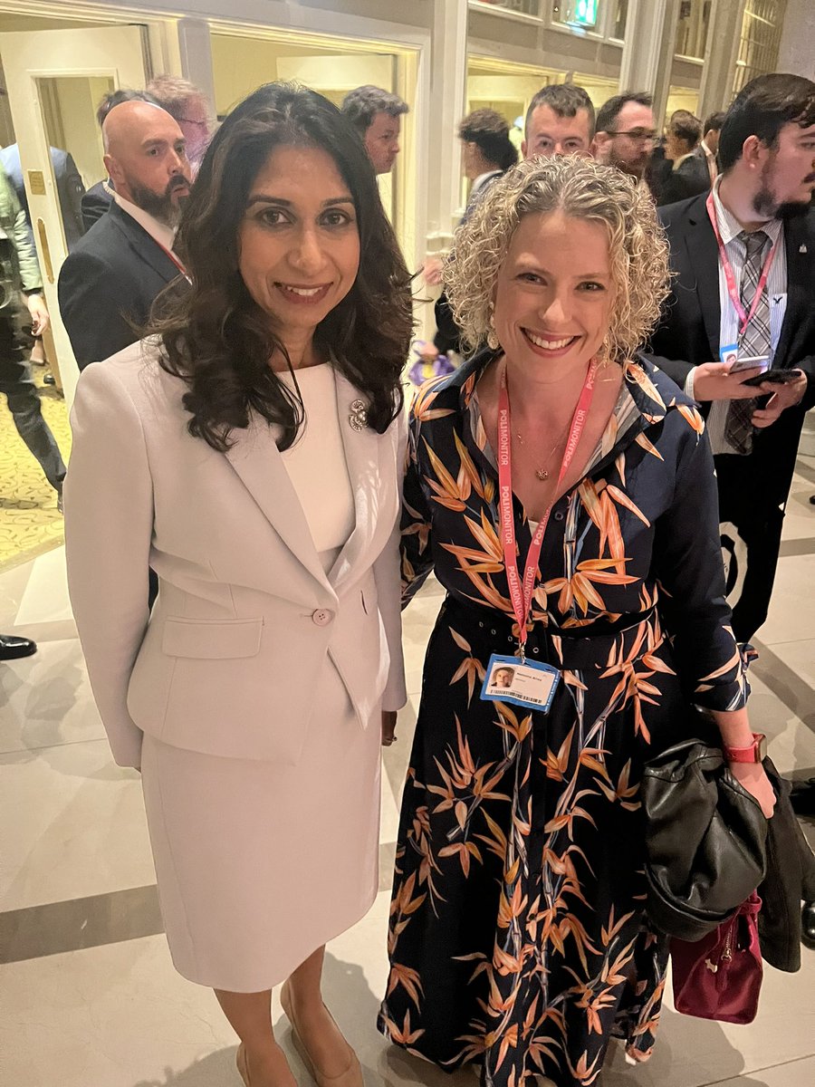 Great to speak briefly with Home Secretary <a href="/SuellaBraverman/">Suella Braverman MP</a> today after her important speech at #CPC23 reaffirming our <a href="/Conservatives/">Conservatives</a> values, priorities and actions.