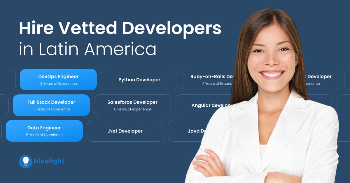 bluelightco's tweet image. Looking to accelerate your Software projects with the Best Nearshore Developers? Schedule a FREE consultation today and learn more! bluelight.co/contact-us  
#nearshoresoftwaredevelopment #nearshoring #ITstaffaugmentation #ITconsultingcompany #bluelightconsulting #remotework
