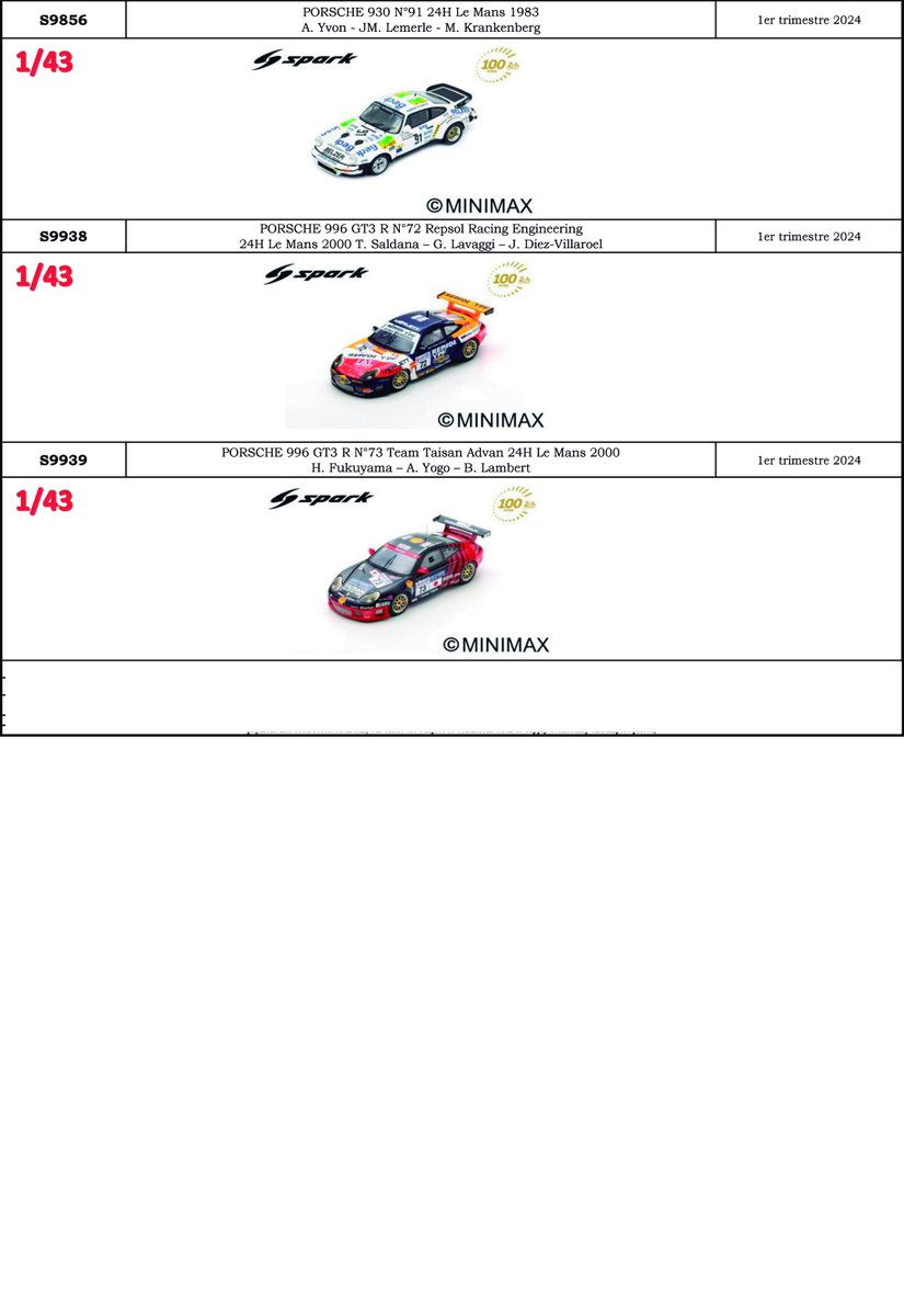 MotorSport43's tweet photo. Novedades Spark 1/43, reservar enviando un mensaje o en info@motorsport43.com

PVP: 79,95€ (Reservas descuento 5%)

#motorsport43 #miniaturasdecompeticion #spark #sparkmodels #spark43 #escala43 #scale43 #escala143 #F1 #lemans #dakar #rally #nurburgring #Repsol https://t.co/064va6C2QE