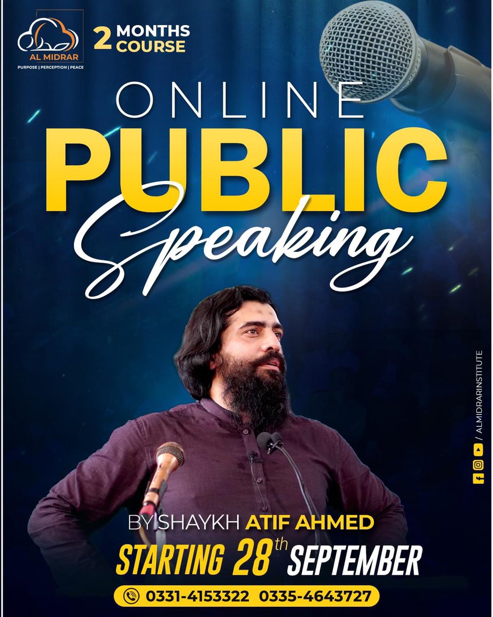 Adeel2407's tweet photo. Join upcoming courses of Al Midrar Institute https://t.co/ijg8wWWX6p