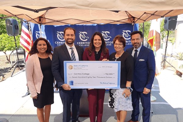 A week ago today, our Falcon alum @AsmPacheco delivered a check for $782K in state funding to support expanding our Child Development Center. Thank you Assemblymember for helping us address the community’s high demand for childcare services and education! bit.ly/46giORv