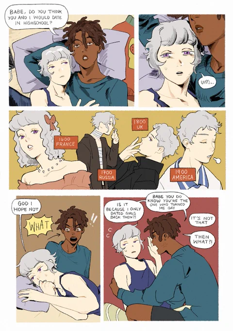 "Do you think we'd date in highschool?" 

#originalcharacter #oc 