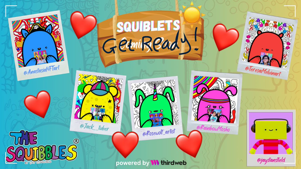 jaystansfield's tweet photo. ๐ The Squiblets project is about to drop, and we couldn't be more excited!
Stay tuned for the official launch and get ready to be amazed
#SquibletsProject #YoungArtists #Collaboration #TheSquibbles https://t.co/EWnIobB3Fs
