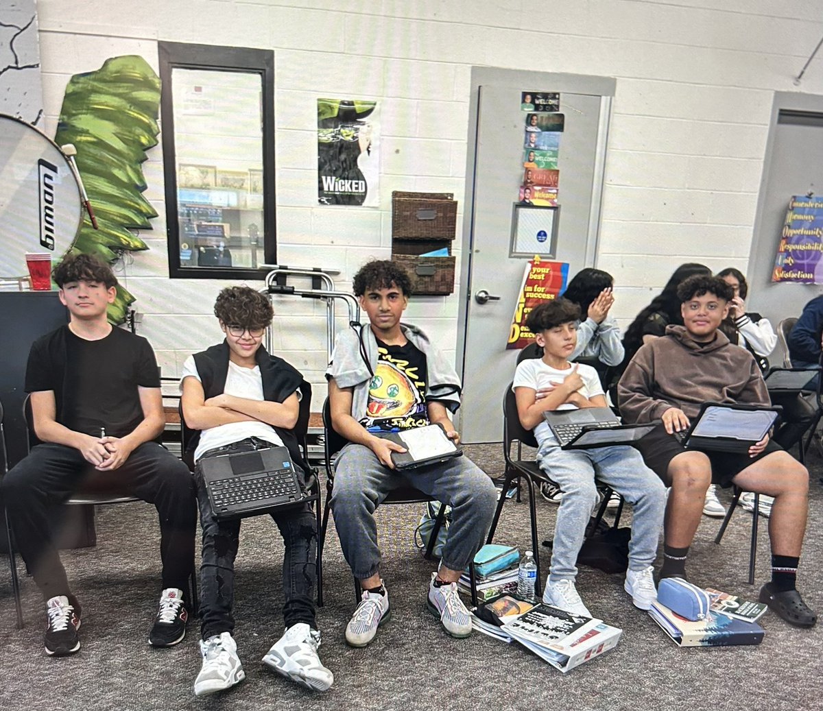 WhartonBPS's tweet photo. Ms. Colfin’s 8th grade class conducted a mock trial about copyright infringement https://t.co/KfEufFtGR9
