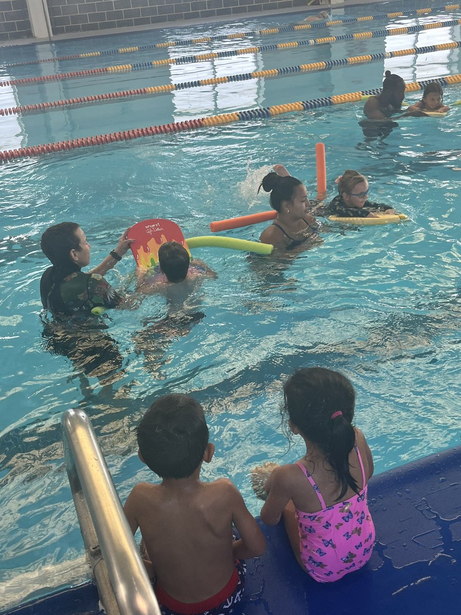 RVC UPK at the JCC. F is for Fish 🐠 and swimming just like fish 🐠. Fun for Little Learners. 
#GameOnRVC