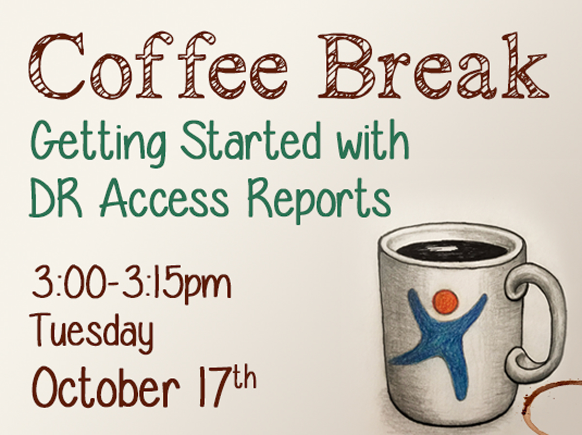 draccess's tweet photo. Coffee Break: Getting Started with DR Access Reports
Join Patty to explore the reports available from https://t.co/uW5XtAyosn. These reports are your key to using #DRDP results for children with IFSPs and IEPs.
Tues, Oct 17th, 3:00-3:15pm
https://t.co/PfsPBbMEgp
#IEP #preschool https://t.co/BFF0nBqjJJ