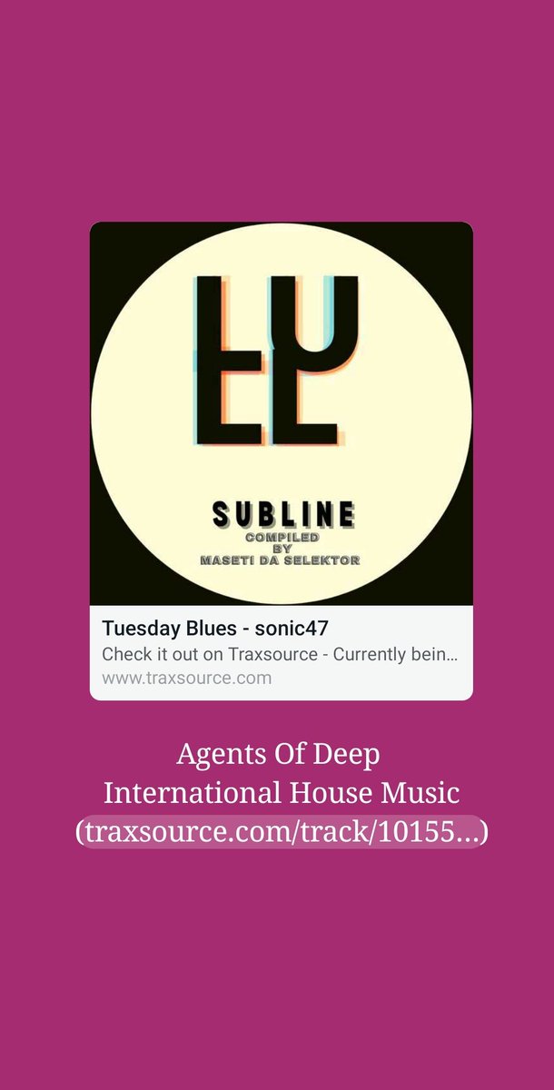 (traxsource.com/track/10155786…)
#AgentsOfDeep #Housemusic 
#deephouse #soulful #jazz 
#deephouseagents #uforobotic