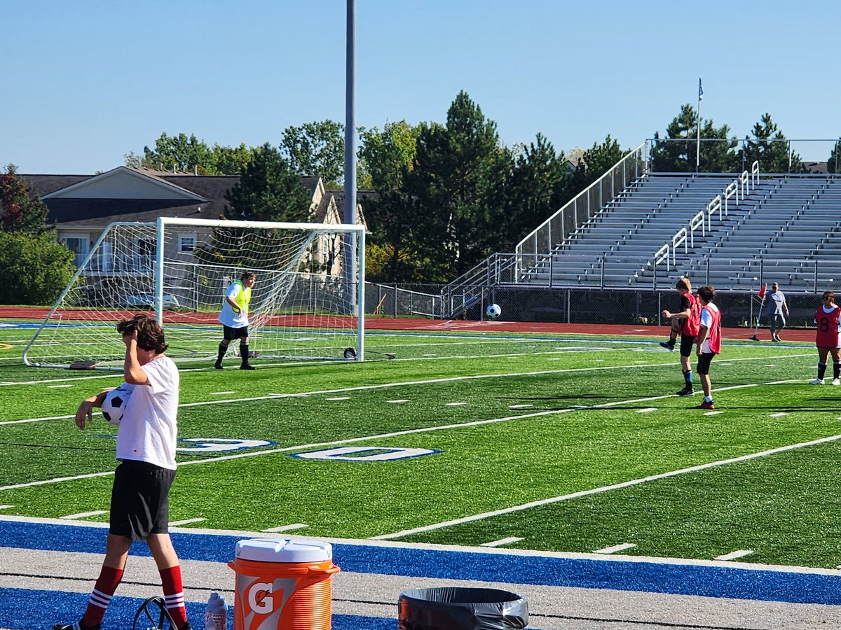 kara1212's tweet photo. First unified soccer game is in the books!  So proud of these Chargers!  It was hot and they rocked it!  Looking forward to next week's home game! #allmeansall #unified #SOMI #carrytheshield #livoniapride https://t.co/BsbGFKktqV