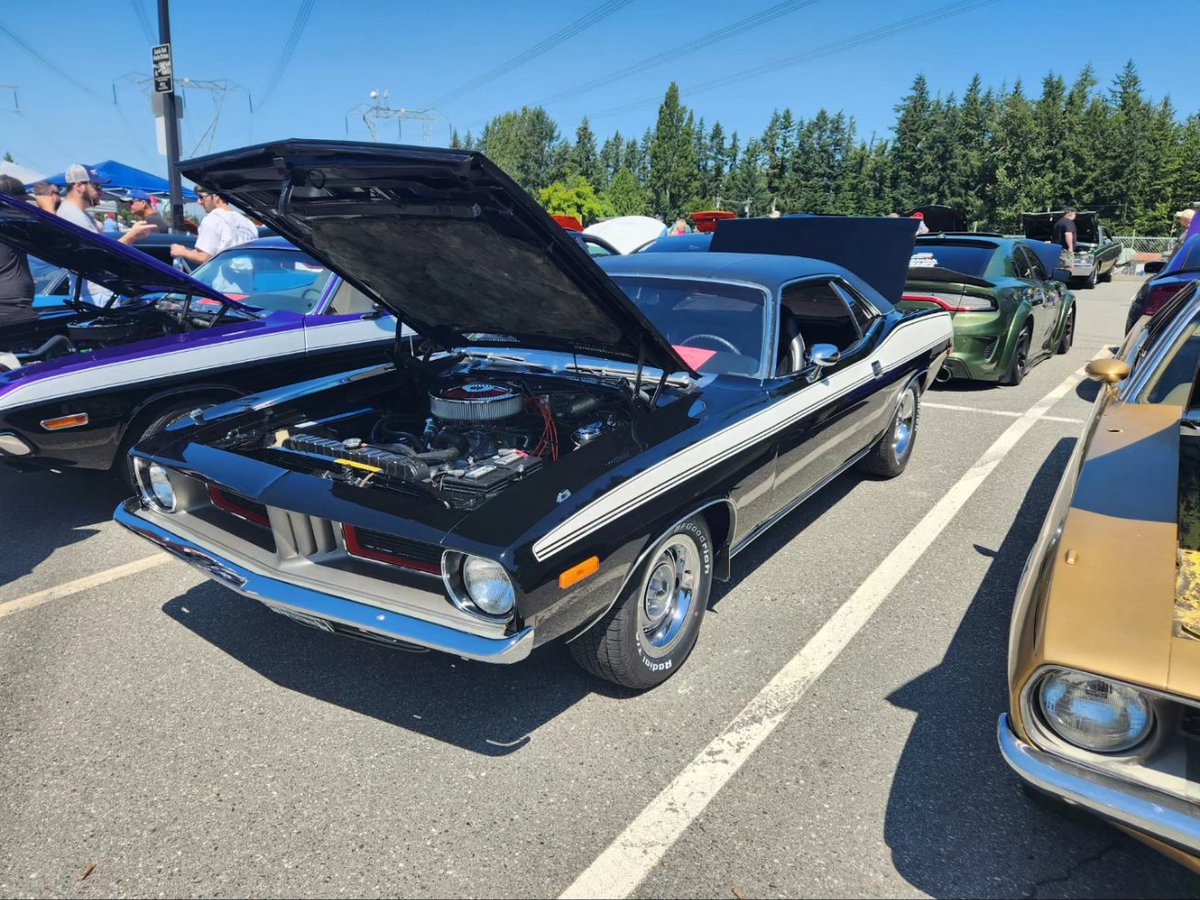mopars_and_more's tweet photo. #1970plymouthcuda #1970cuda #70plymouthcuda #70cuda #1970dodgechallenger #1970challenger #70dodgechallenger #70challenger #1973plymouthcuda #1973cuda #73plymouthcuda #73cuda #dodge #plymouth #mopar #carshow https://t.co/v70Hy4CBQi