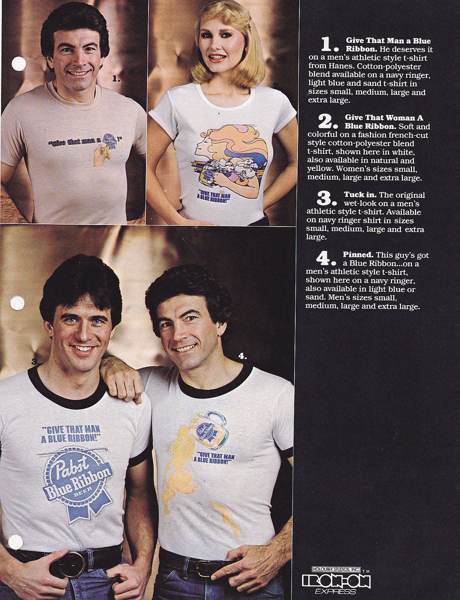 PolyesterPalace's tweet photo. Shit someone needs to bring back this Pabst Blue Ribbon swag today...... https://t.co/JJwmY2YfZW