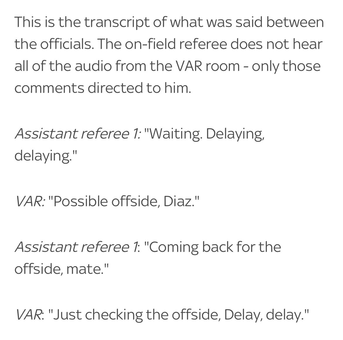 adaml60's tweet photo. @henrywinter So all along the message from VAR has been that they thought the goal had been allowed even though the assistant said he was going back for the offside and VAR then said that they’d check the offside!!? 🤔 https://t.co/oVCwwDgHeA