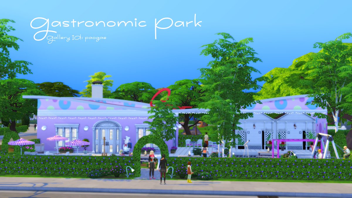 PaogaeT's tweet photo. Gastronomic Park on the Gallery, ID paogae 😉
#HomeChefHustle stuff pack 
https://t.co/vQtGa8DyLu

#TheSims4 #Sims4 #nocc #sims4builds #sims4gallery #ShowUsYourLots https://t.co/8l0nbBRovE